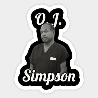 O.J. Simpson Sticker